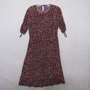 Seraphine Dress Women 4 Floral Boho‎ Maternity Nursing Short Sleeve Ruche Zip